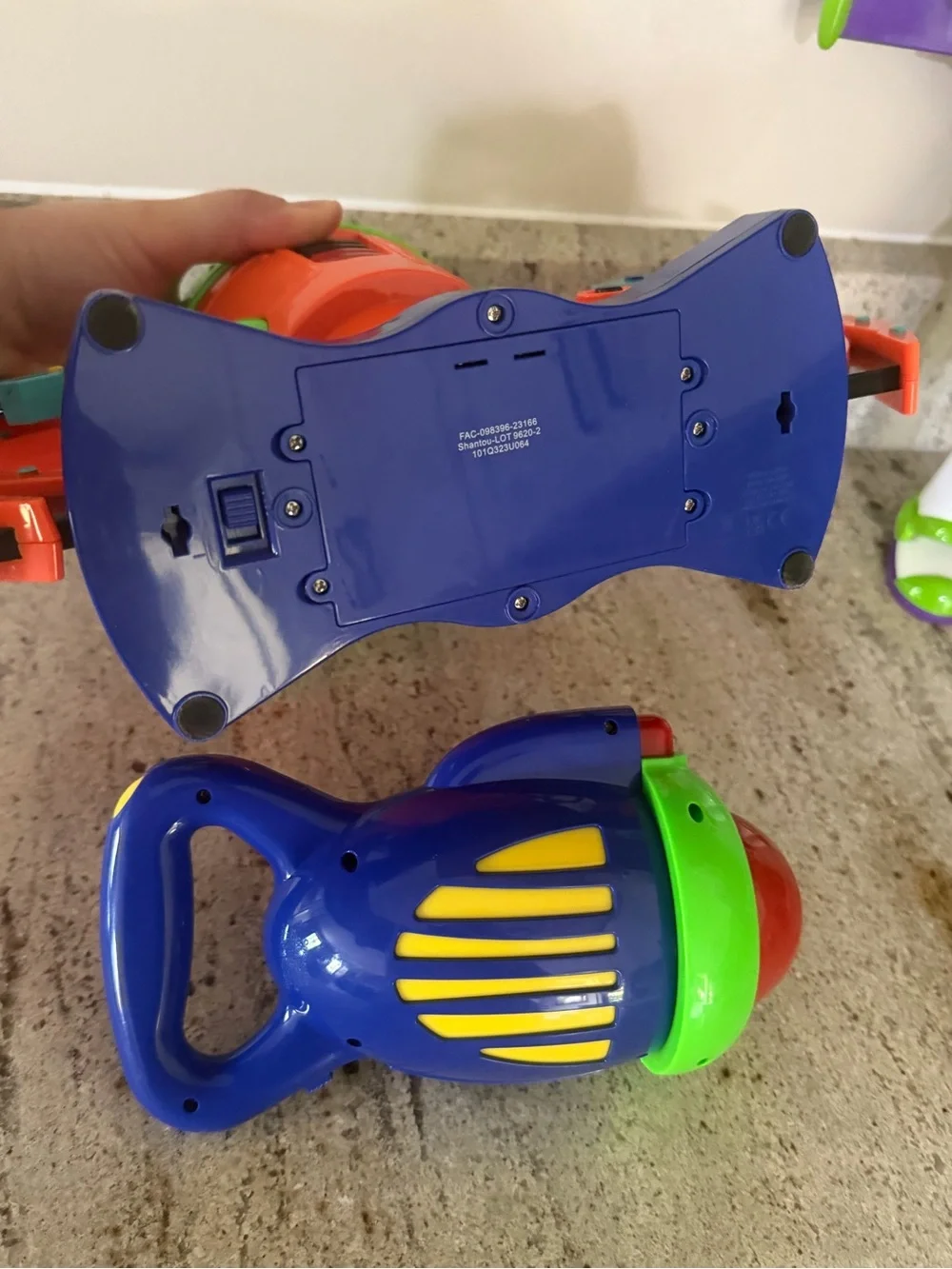 Disney Buzz Lightyear Action Figure and Emperor Zurg Lightup Projection Game